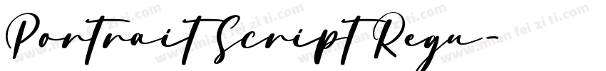 Portrait Script Regu字体转换